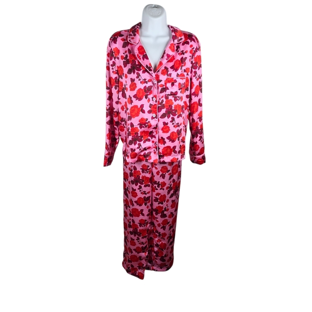 LOFT SLEEP FLORAL NOTCH COLLAR PAJAMA SET